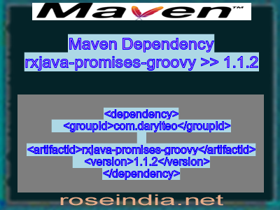 Maven dependency of rxjava-promises-groovy version 1.1.2