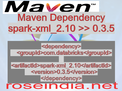Maven dependency of spark-xml_2.10 version 0.3.5