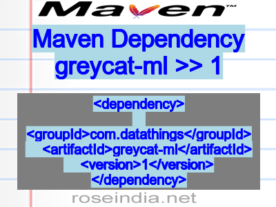 Maven dependency of greycat-ml version 1