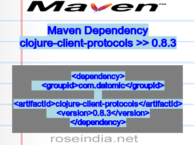 Maven dependency of clojure-client-protocols version 0.8.3