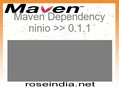 Maven dependency of ninio version 0.1.1