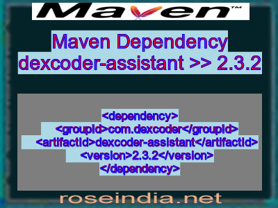 Maven dependency of dexcoder-assistant version 2.3.2