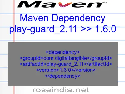 Maven dependency of play-guard_2.11 version 1.6.0