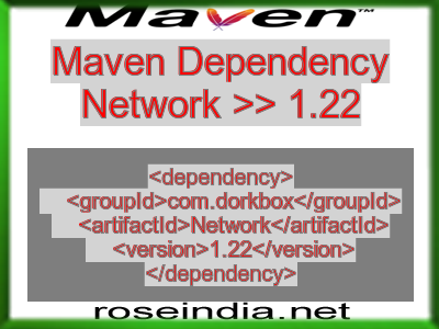 Maven dependency of Network version 1.22