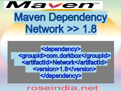 Maven dependency of Network version 1.8