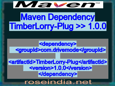 Maven dependency of TimberLorry-Plug version 1.0.0