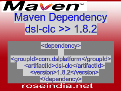 Maven dependency of dsl-clc version 1.8.2