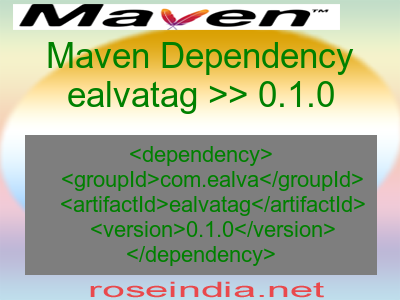 Maven dependency of ealvatag version 0.1.0