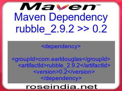 Maven dependency of rubble_2.9.2 version 0.2