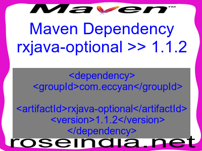 Maven dependency of rxjava-optional version 1.1.2