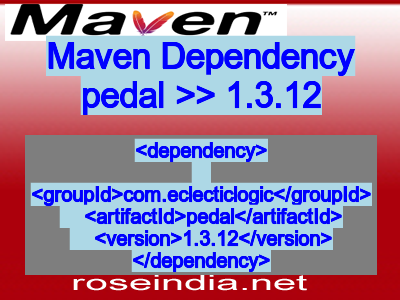 Maven dependency of pedal version 1.3.12