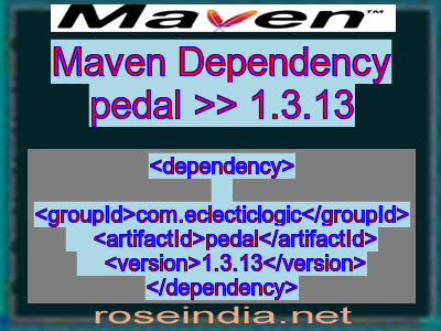 Maven dependency of pedal version 1.3.13