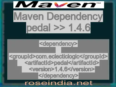 Maven dependency of pedal version 1.4.6