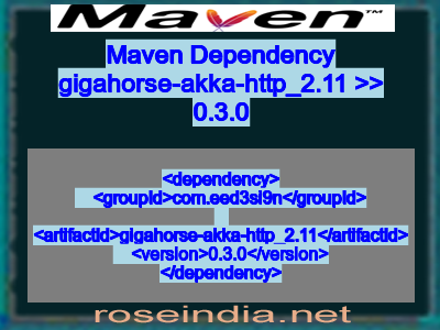 Maven dependency of gigahorse-akka-http_2.11 version 0.3.0
