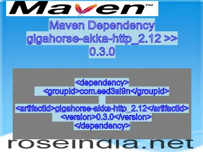 Maven dependency of gigahorse-akka-http_2.12 version 0.3.0