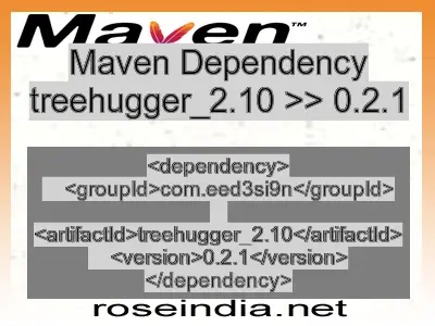 Maven dependency of treehugger_2.10 version 0.2.1