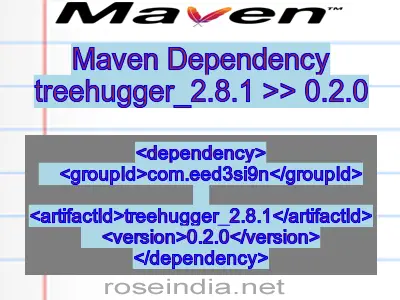 Maven dependency of treehugger_2.8.1 version 0.2.0