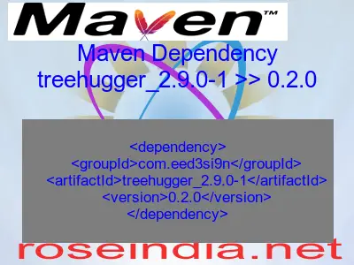 Maven dependency of treehugger_2.9.0-1 version 0.2.0