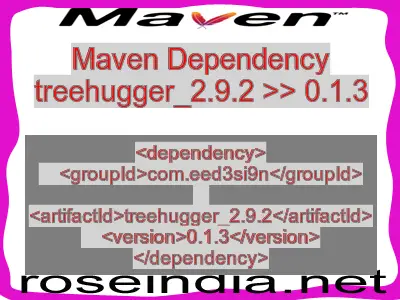 Maven dependency of treehugger_2.9.2 version 0.1.3