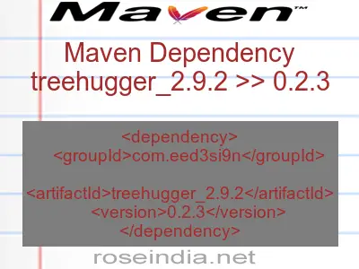 Maven dependency of treehugger_2.9.2 version 0.2.3