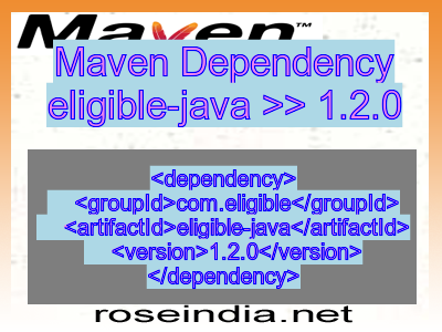 Maven dependency of eligible-java version 1.2.0