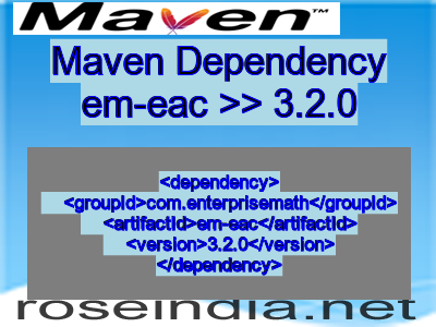 Maven dependency of em-eac version 3.2.0