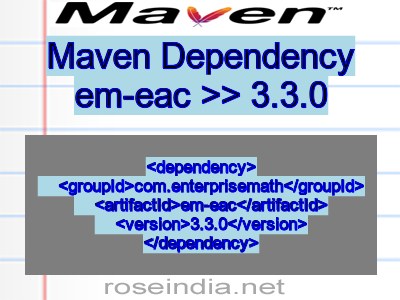 Maven dependency of em-eac version 3.3.0