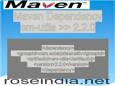 Maven dependency of em-utils version 2.2.0