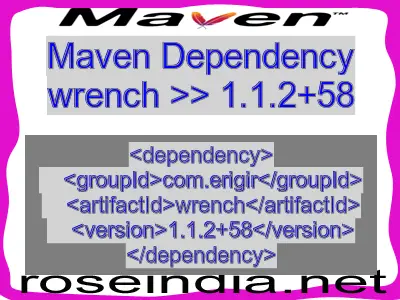 Maven dependency of wrench version 1.1.2+58
