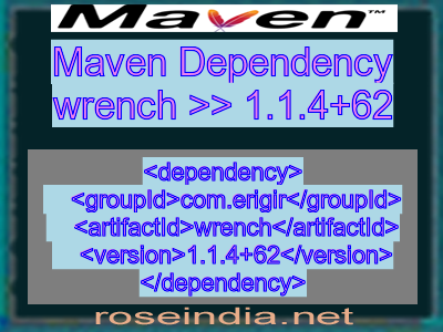 Maven dependency of wrench version 1.1.4+62