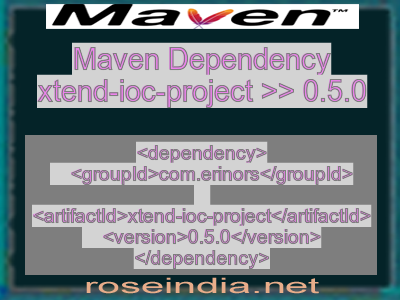 Maven dependency of xtend-ioc-project version 0.5.0