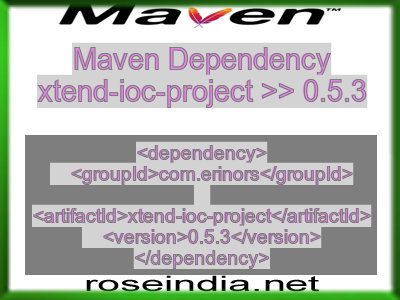 Maven dependency of xtend-ioc-project version 0.5.3