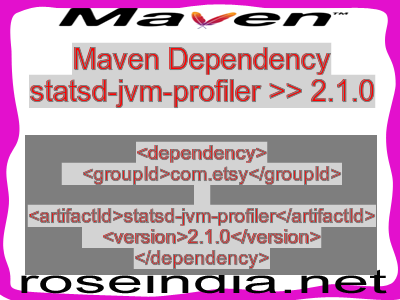 Maven dependency of statsd-jvm-profiler version 2.1.0