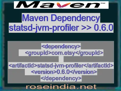 Maven dependency of statsd-jvm-profiler version 0.6.0