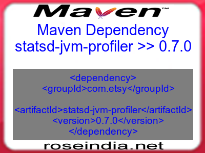 Maven dependency of statsd-jvm-profiler version 0.7.0