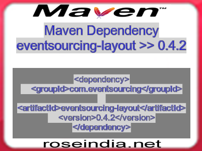 Maven dependency of eventsourcing-layout version 0.4.2