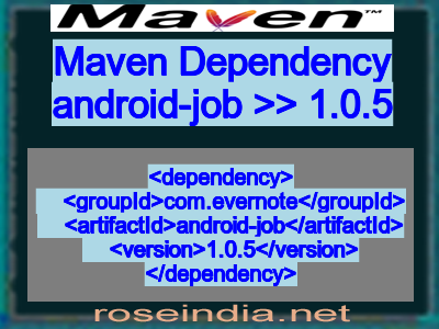 Maven dependency of android-job version 1.0.5