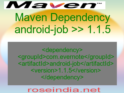 Maven dependency of android-job version 1.1.5