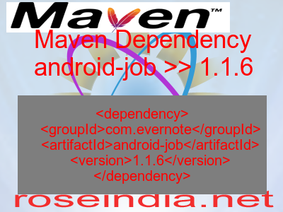 Maven dependency of android-job version 1.1.6