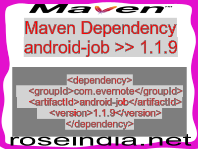 Maven dependency of android-job version 1.1.9