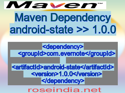 Maven dependency of android-state version 1.0.0