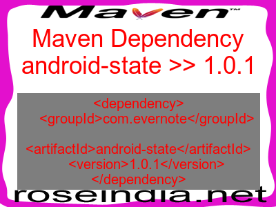 Maven dependency of android-state version 1.0.1