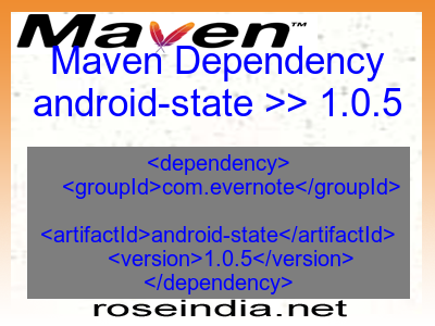Maven dependency of android-state version 1.0.5