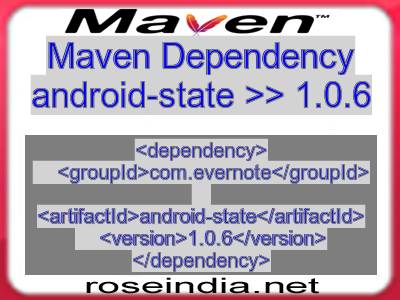 Maven dependency of android-state version 1.0.6