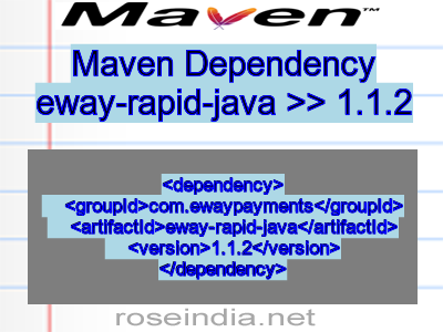 Maven dependency of eway-rapid-java version 1.1.2