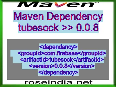 Maven dependency of tubesock version 0.0.8