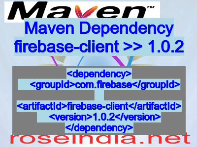 Maven dependency of firebase-client version 1.0.2