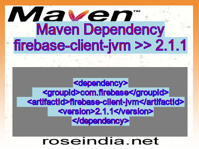 Maven dependency of firebase-client-jvm version 2.1.1