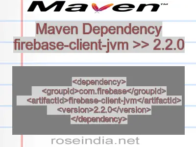 Maven dependency of firebase-client-jvm version 2.2.0