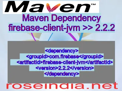 Maven dependency of firebase-client-jvm version 2.2.2